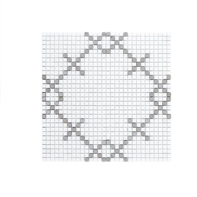 Jeffrey Court Rotunda Augusta 12.63" x 12.63" Marble Mosaic