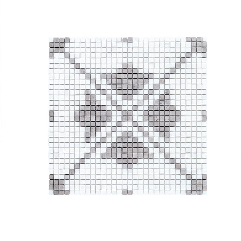 Jeffrey Court Rotunda Montpelier 12.63" x 12.63" Marble Mosaic