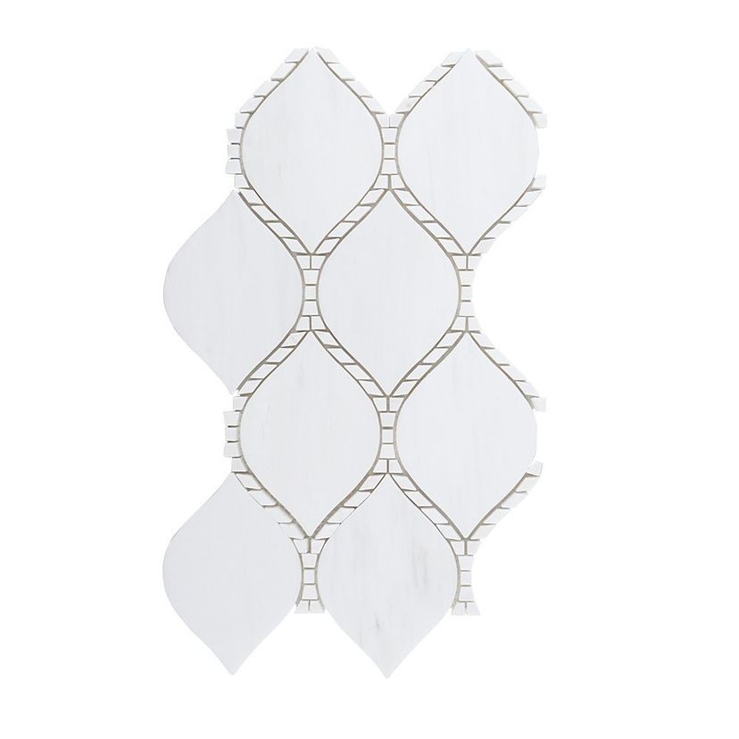 Jeffrey Court Rotunda 8.13" x 14.75" Marble Mosaic