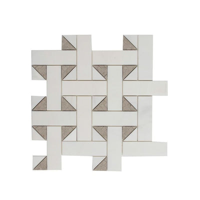 Jeffrey Court Rotunda Charleston 11.88" x 11.88" Marble Mosaic