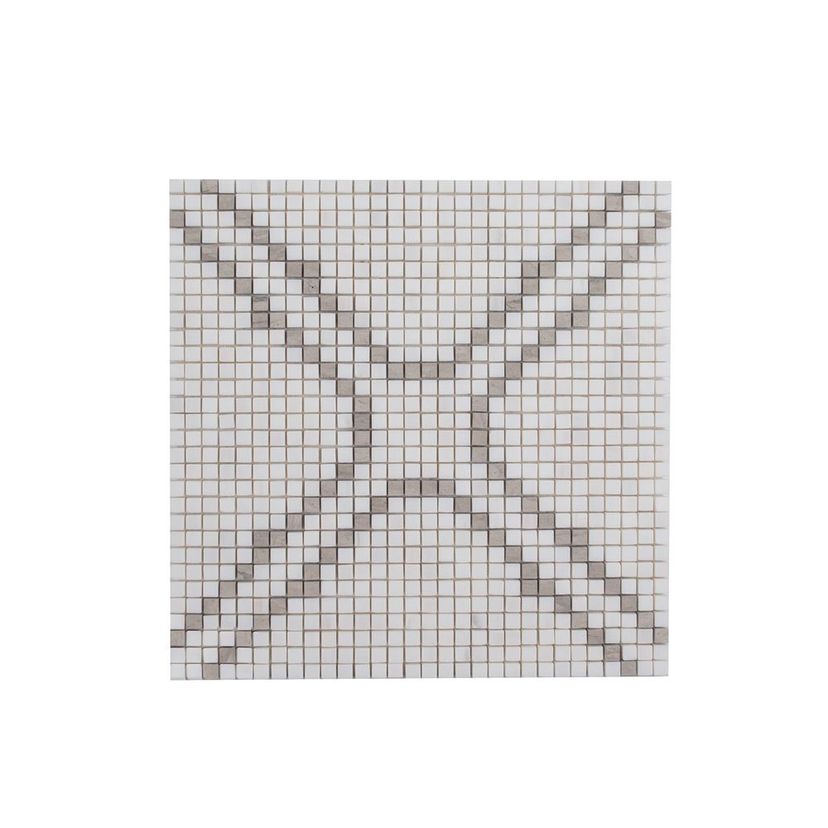 Jeffrey Court Rotunda Richmond 12.63" x 12.63" Marble Mosaic