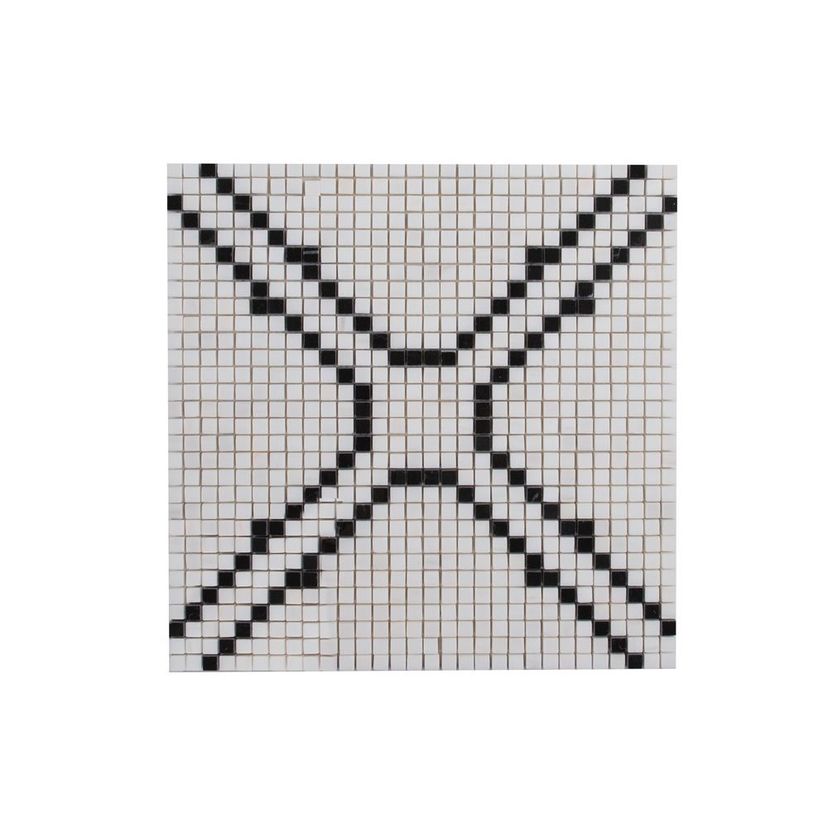 Jeffrey Court Rotunda Richmond 12.63" x 12.63" Marble Mosaic