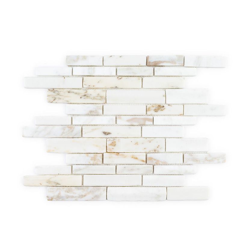 Jeffrey Court European Countryside 12.13" x 13.5" Marble Mosaic