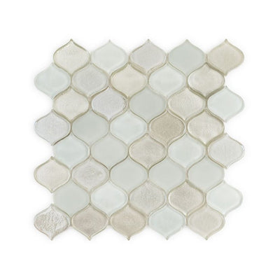 Jeffrey Court Suite Droplet 10.25" x 10.38" Glass Mosaic
