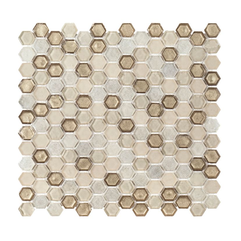 Jeffrey Court Suite Hexagon 11" x 11.25" Glass Mosaic