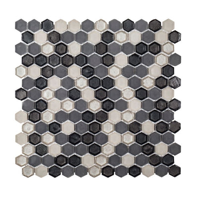 Jeffrey Court Suite Hexagon 11" x 11.25" Glass Mosaic