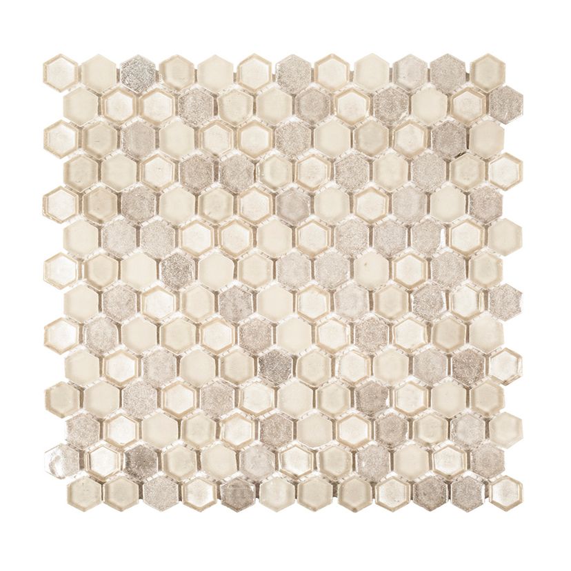 Jeffrey Court Suite Hexagon 11" x 11.25" Glass Mosaic