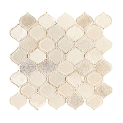 Jeffrey Court Suite Droplet 10.25" x 10.38" Glass Mosaic