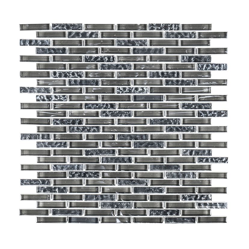Jeffrey Court Suite Off-Set Brick 10.13" x 11.25" Glass Mosaic