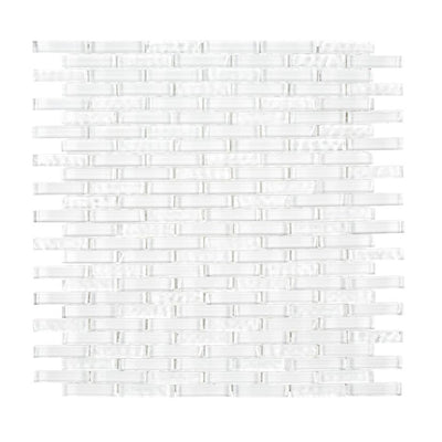 Jeffrey Court Suite Off-Set Brick 10.13" x 11.25" Glass Mosaic