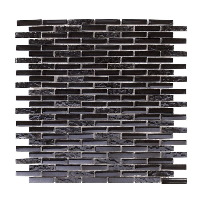 Jeffrey Court Suite Off-Set Brick 10.13" x 11.25" Glass Mosaic