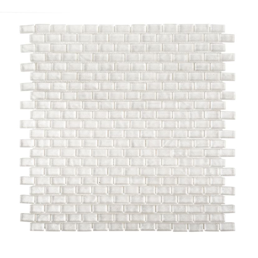 Jeffrey Court Suite Mini Off-Set Brick 11.13" x 12" Glass Mosaic