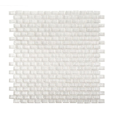 Jeffrey Court Suite Mini Off-Set Brick 11.13" x 12" Glass Mosaic
