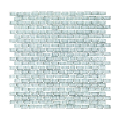 Jeffrey Court Suite Mini Off-Set Brick 11.13" x 12" Glass Mosaic