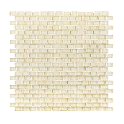 Jeffrey Court Suite Mini Off-Set Brick 11.13" x 12" Glass Mosaic