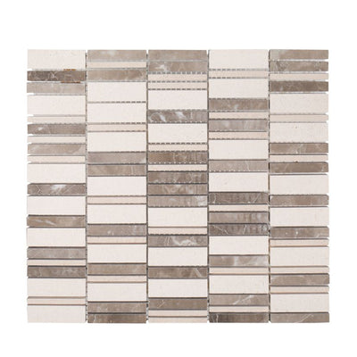 Jeffrey Court Align Stax 11.13" x 12.13" Limestone & Marble Mosaic