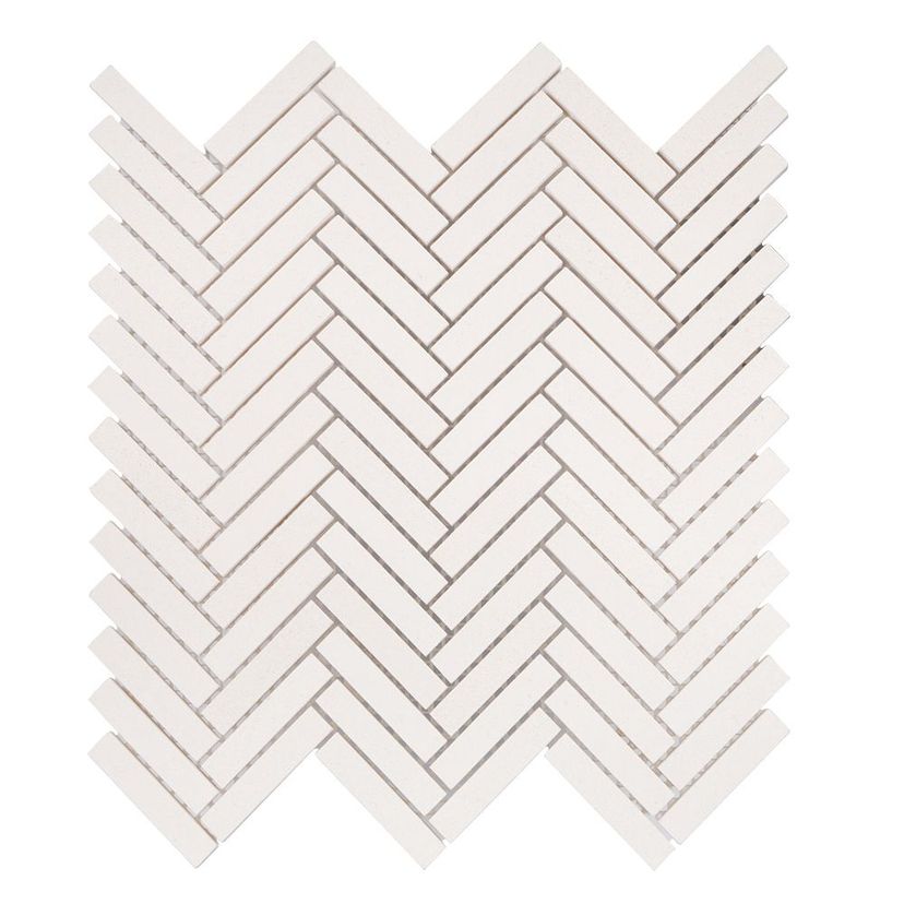 Jeffrey Court Align Herringbone 10.88" x 11.38" Limestone Mosaic
