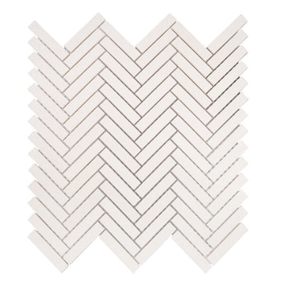 Jeffrey Court Align Herringbone 10.88" x 11.38" Limestone Mosaic