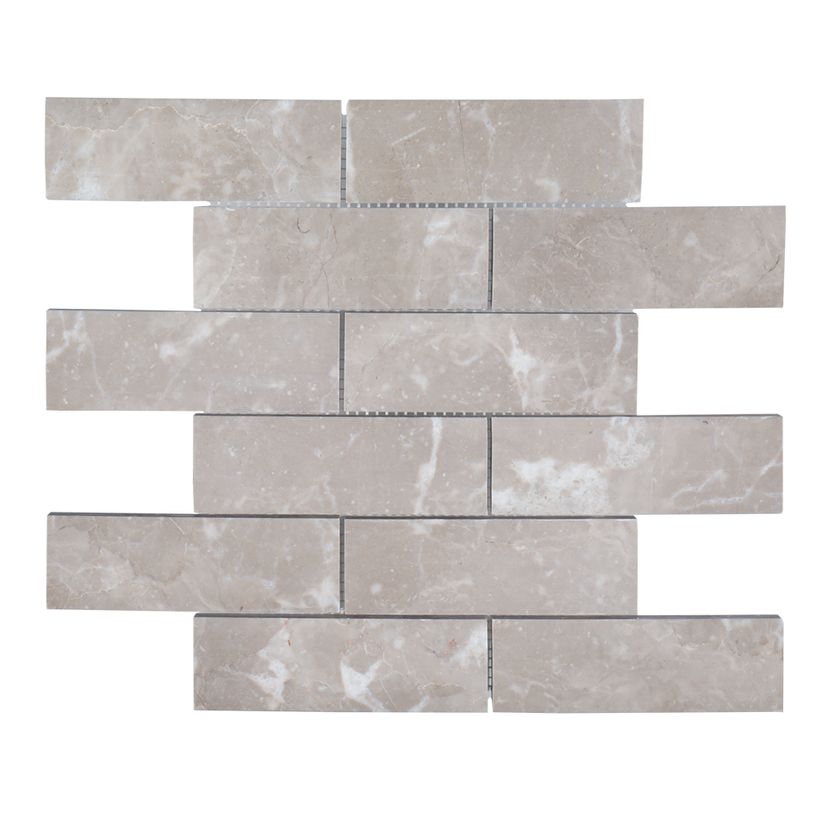 Jeffrey Court Align Convex 11.88" x 12.25" Marble Mosaic