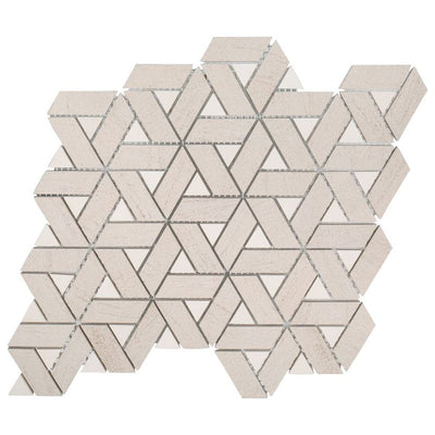 Jeffrey Court Align Jax 10.63" x 11.75" Limestone Mosaic