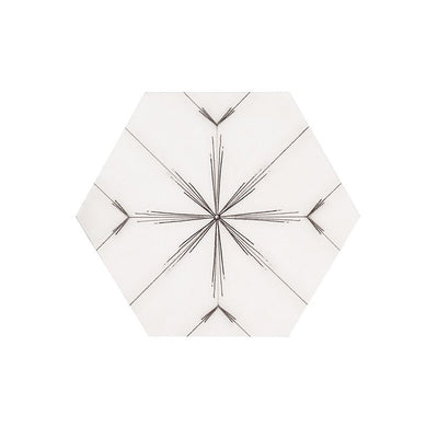 Jeffrey Court Align Hex Deco 8" x 9.25" Limestone Tile