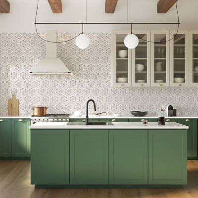 Jeffrey Court Align Hex Deco 8" x 9.25" Limestone Tile