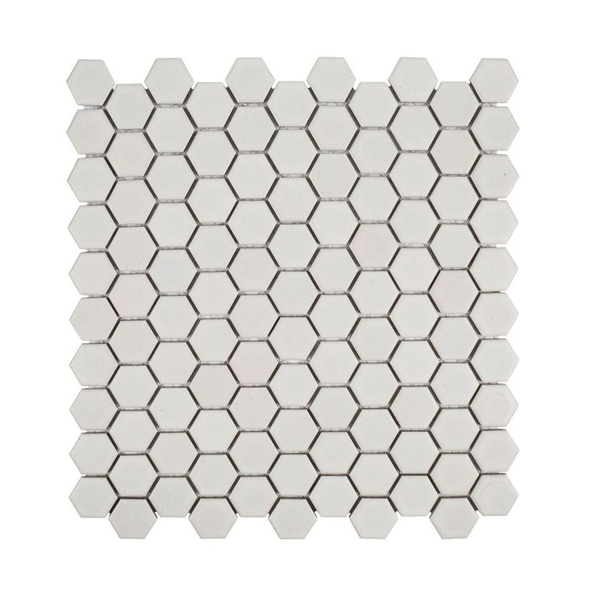 Jeffrey Court Ashland & Halsted 1" Hexagon 11.25" x 11.25" Porcelain Mosaic