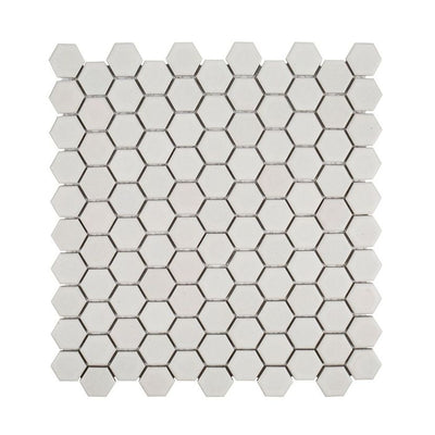 Jeffrey Court Ashland & Halsted 1" Hexagon 11.25" x 11.25" Porcelain Mosaic