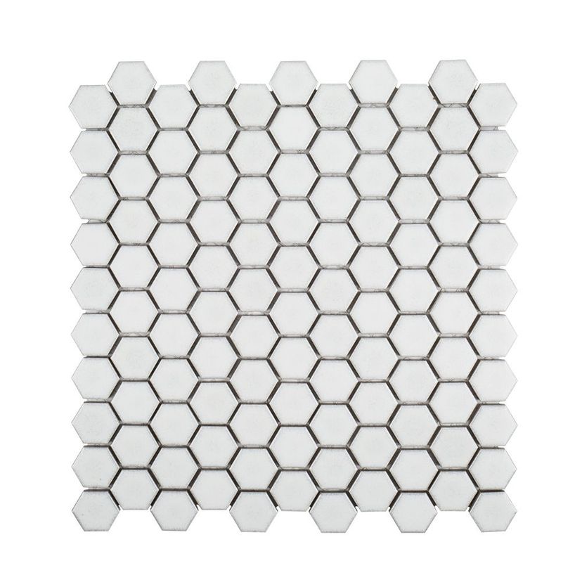 Jeffrey Court Ashland & Halsted 1" Hexagon 11.25" x 11.25" Porcelain Mosaic