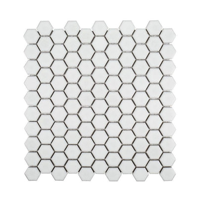 Jeffrey Court Ashland & Halsted 1" Hexagon 11.25" x 11.25" Porcelain Mosaic