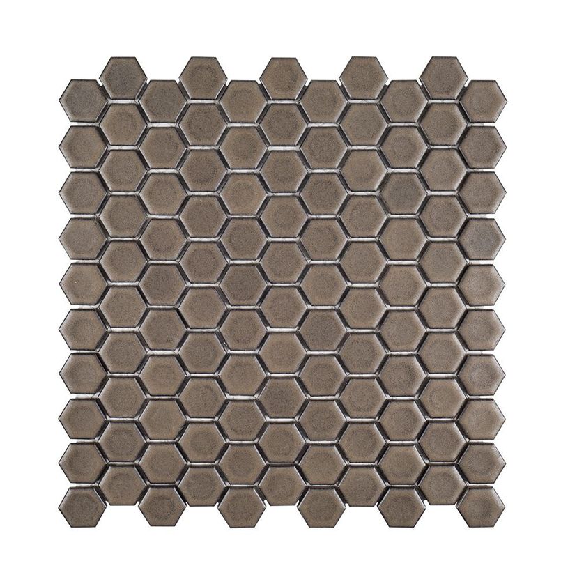 Jeffrey Court Ashland & Halsted 1" Hexagon 11.25" x 11.25" Porcelain Mosaic