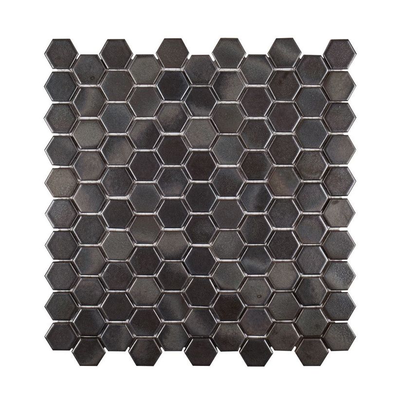 Jeffrey Court Ashland & Halsted 1" Hexagon 11.25" x 11.25" Porcelain Mosaic