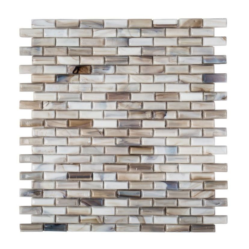 Jeffrey Court Ashland & Halsted 10.88" x 12.25" Recycled Glass Mosaic