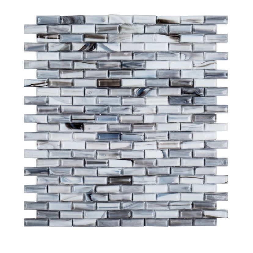 Jeffrey Court Ashland & Halsted 10.88" x 12.25" Recycled Glass Mosaic