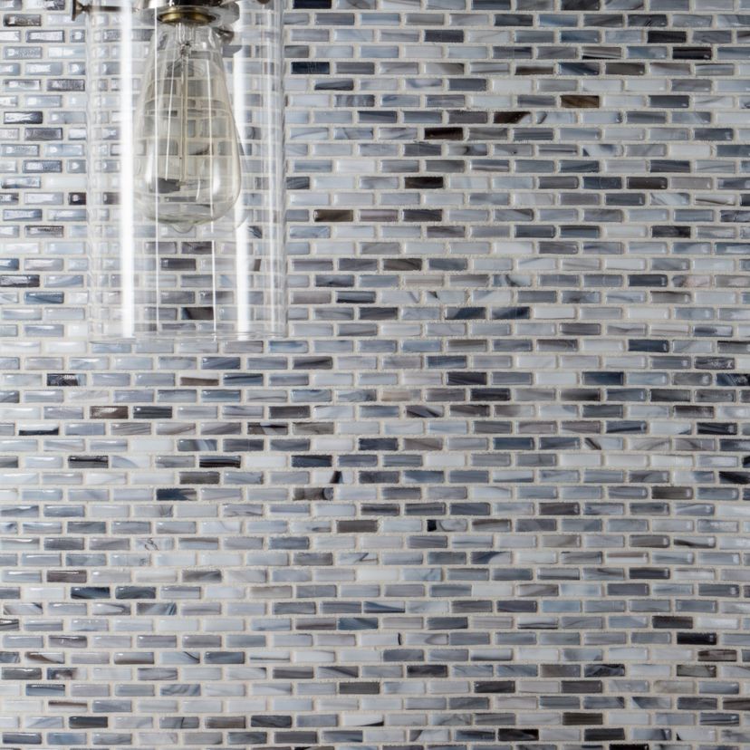 Jeffrey Court Ashland & Halsted 10.88" x 12.25" Recycled Glass Mosaic