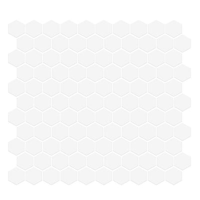 Jeffrey Court Vintage Studio 1" Hexagon 11" x 11.38" Porcelain Mosaic