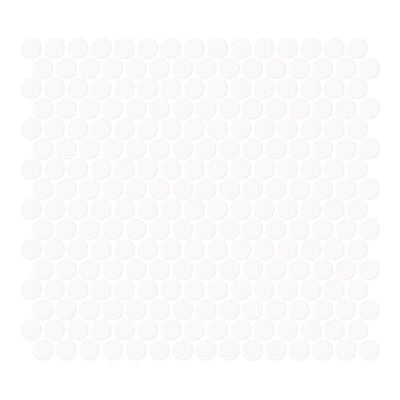 Jeffrey Court Vintage Studio Penny Round 11.38" x 12.25" Porcelain Mosaic