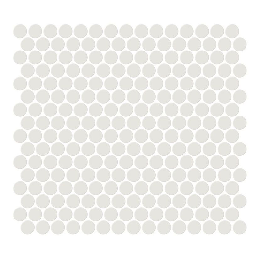 Jeffrey Court Vintage Studio Penny Round 11.38" x 12.25" Porcelain Mosaic