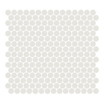 Jeffrey Court Vintage Studio Penny Round 11.38" x 12.25" Porcelain Mosaic