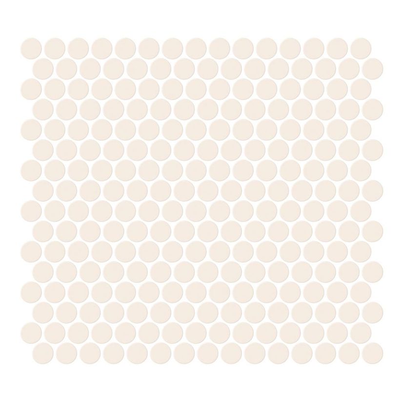 Jeffrey Court Vintage Studio Penny Round 11.38" x 12.25" Porcelain Mosaic