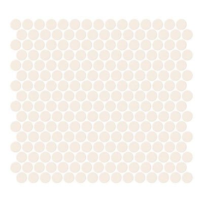 Jeffrey Court Vintage Studio Penny Round 11.38" x 12.25" Porcelain Mosaic