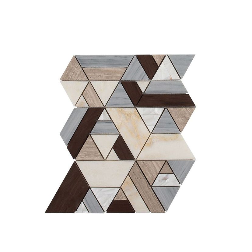 Jeffrey Court Eternal 8.75" x 11.5" Limestone, Marble & Mother of Pearl Mosaic