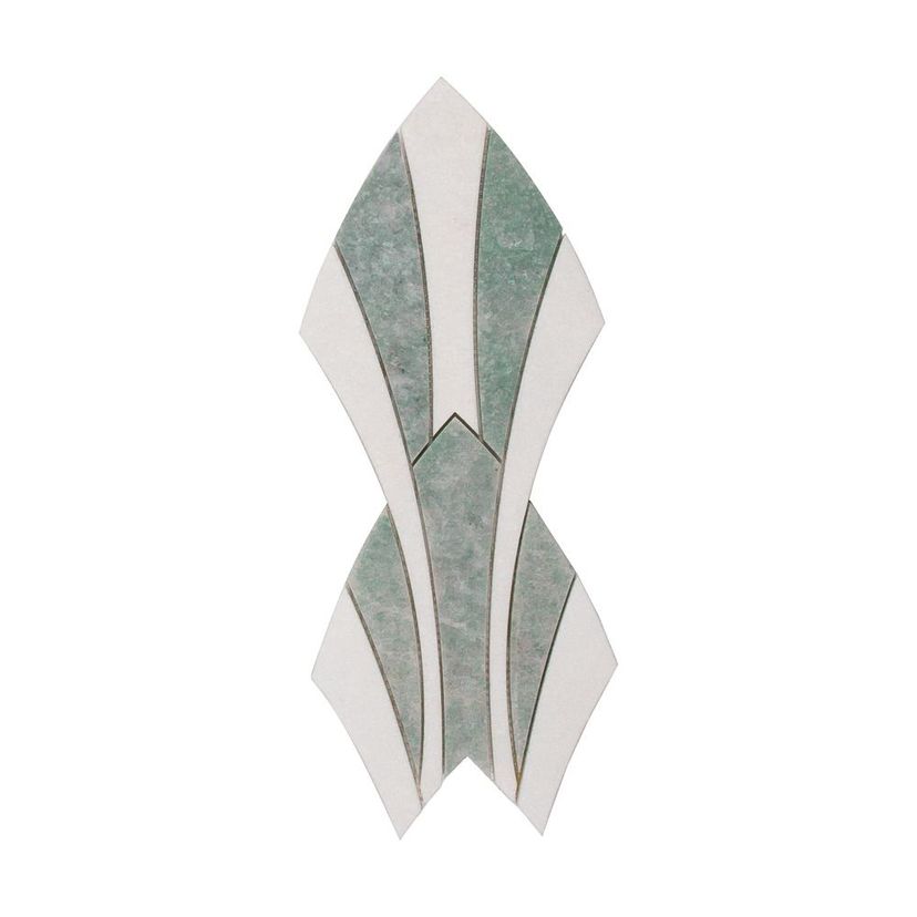 Jeffrey Court Eternal 6.38" x 14.25" Marble Mosaic