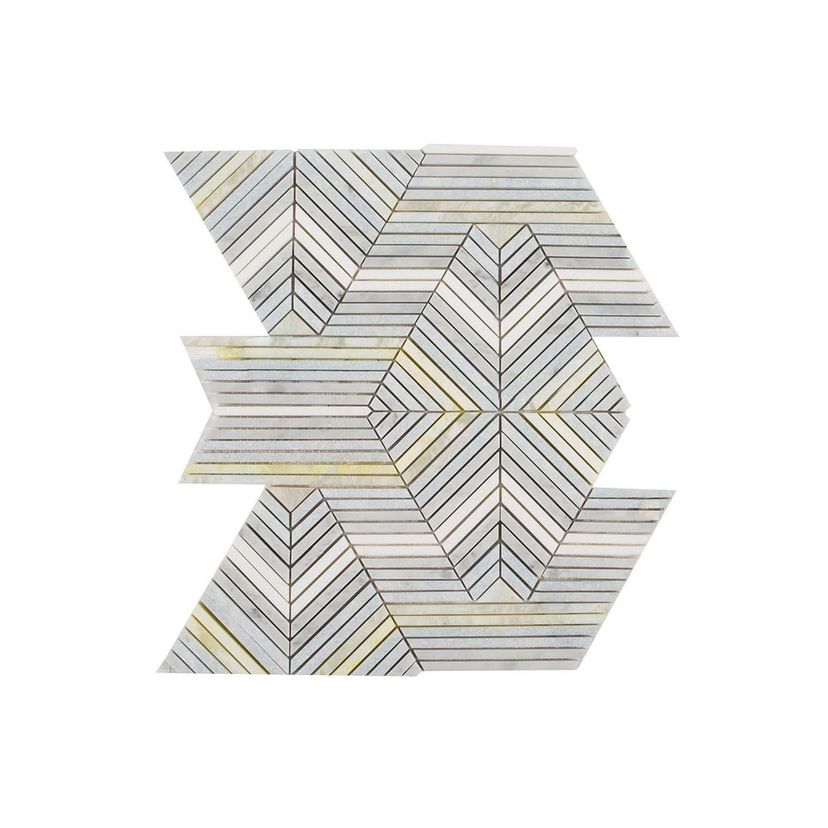 Jeffrey Court Eternal 14" x 15.75" Marble Mosaic