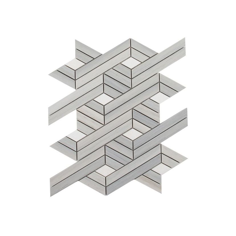 Jeffrey Court Eternal 12" x 14" Marble Mosaic