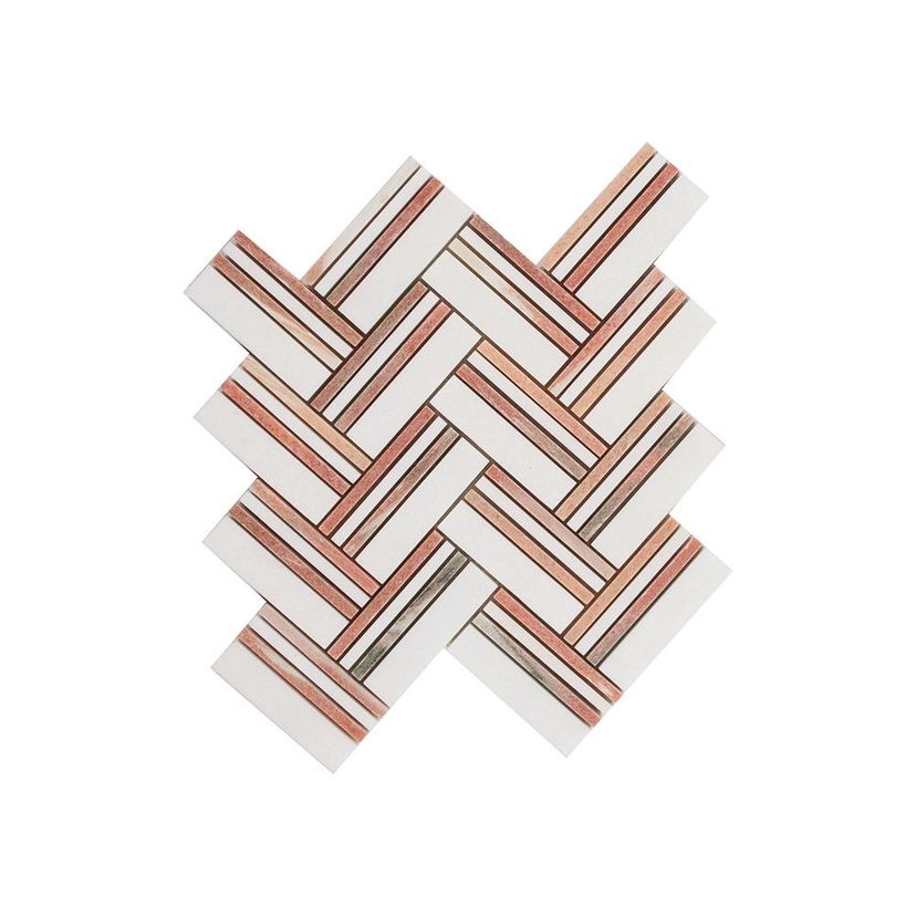 Jeffrey Court Eternal 9.25" x 9.25" Marble Mosaic