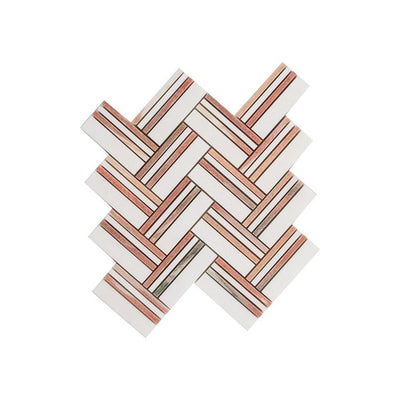 Jeffrey Court Eternal 9.25" x 9.25" Marble Mosaic