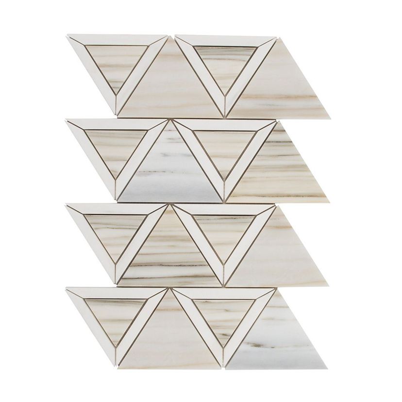 Jeffrey Court Eternal 10" x 15.75" Marble Mosaic
