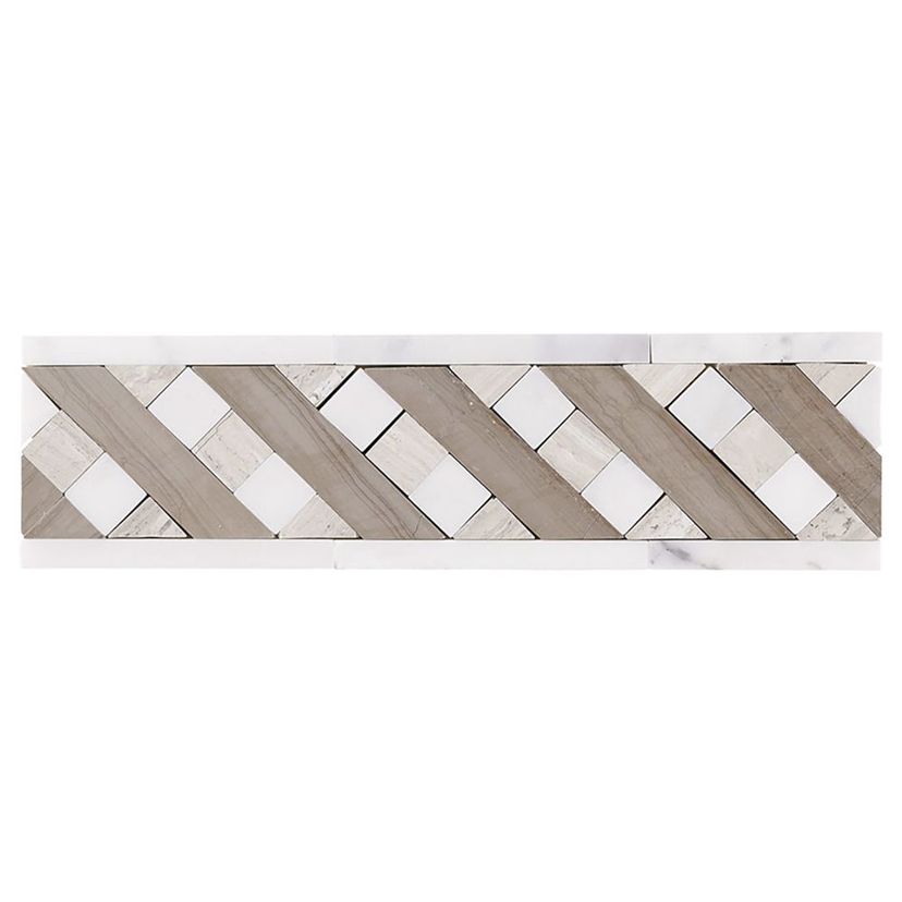 Jeffrey Court Stream Stone 3" x 11" Marble Listel