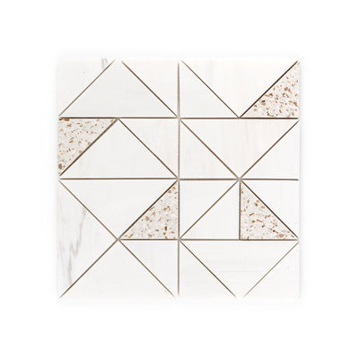 Jeffrey Court Modern Mixer Sunder 12" x 12" Terrazzo Mosaic